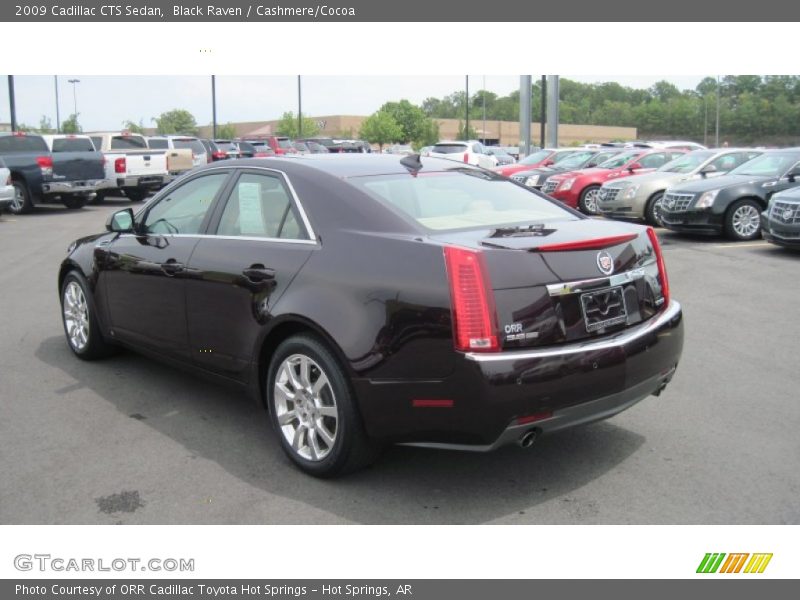 Black Raven / Cashmere/Cocoa 2009 Cadillac CTS Sedan