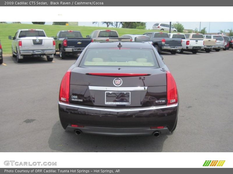 Black Raven / Cashmere/Cocoa 2009 Cadillac CTS Sedan