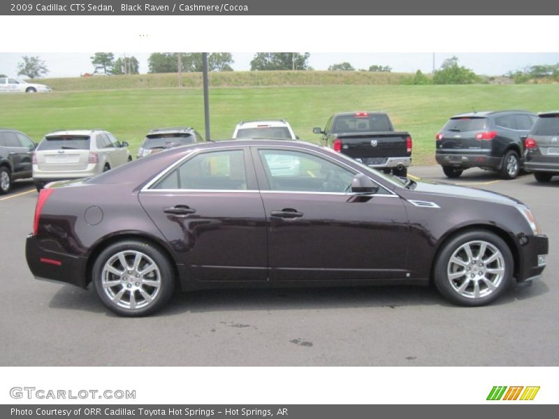 Black Raven / Cashmere/Cocoa 2009 Cadillac CTS Sedan