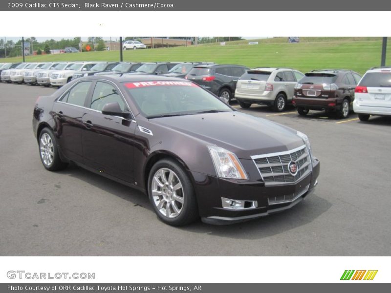 Black Raven / Cashmere/Cocoa 2009 Cadillac CTS Sedan