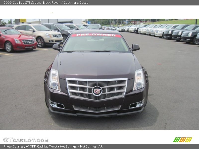 Black Raven / Cashmere/Cocoa 2009 Cadillac CTS Sedan