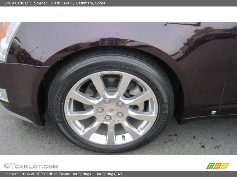 Black Raven / Cashmere/Cocoa 2009 Cadillac CTS Sedan
