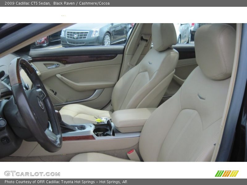 Black Raven / Cashmere/Cocoa 2009 Cadillac CTS Sedan