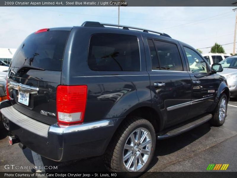 Steel Blue Metallic / Light Graystone 2009 Chrysler Aspen Limited 4x4