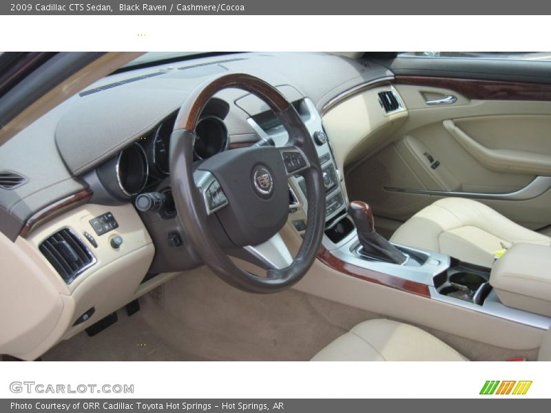 Black Raven / Cashmere/Cocoa 2009 Cadillac CTS Sedan