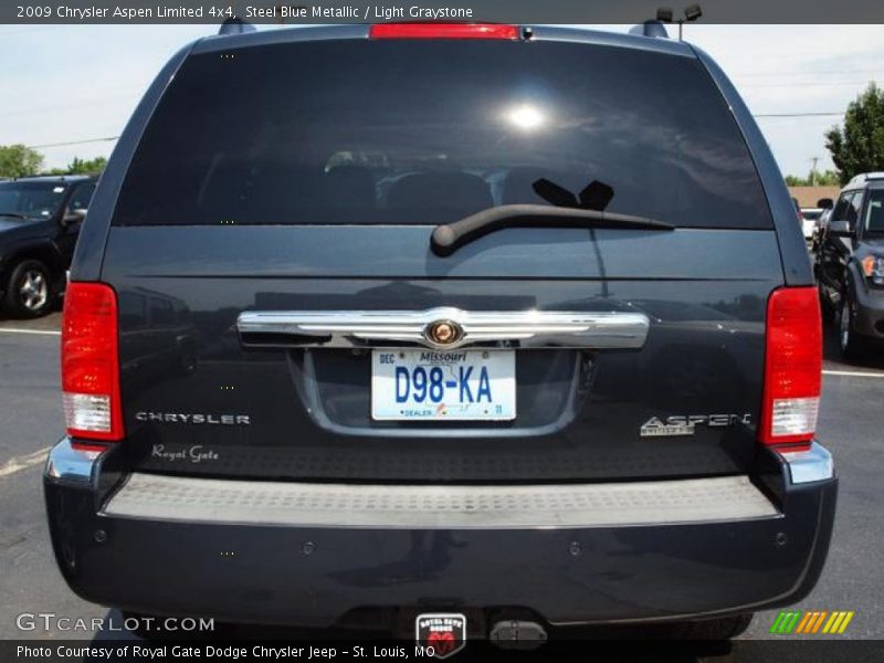 Steel Blue Metallic / Light Graystone 2009 Chrysler Aspen Limited 4x4
