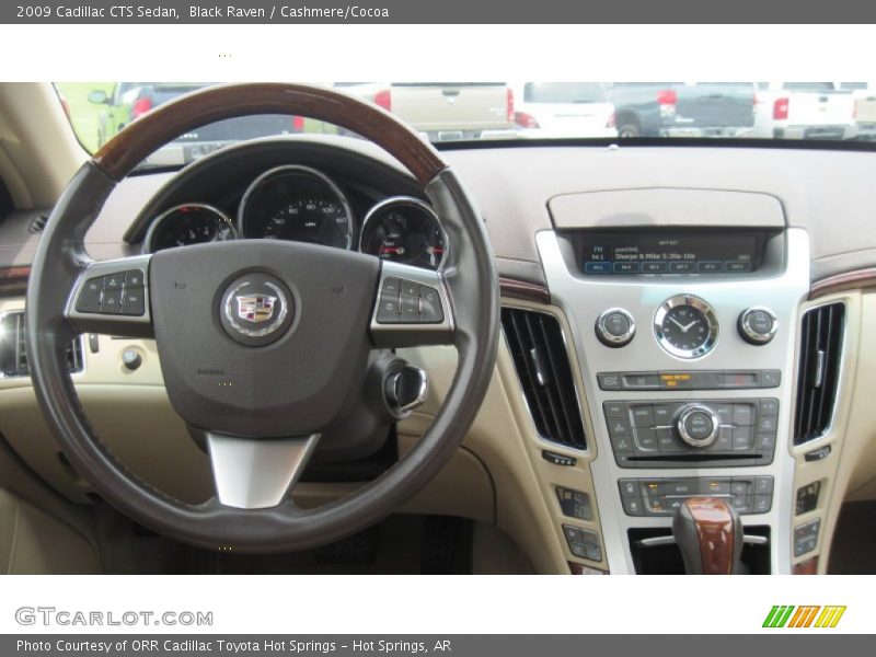 Black Raven / Cashmere/Cocoa 2009 Cadillac CTS Sedan
