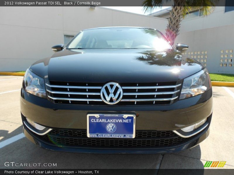 Black / Cornsilk Beige 2012 Volkswagen Passat TDI SEL