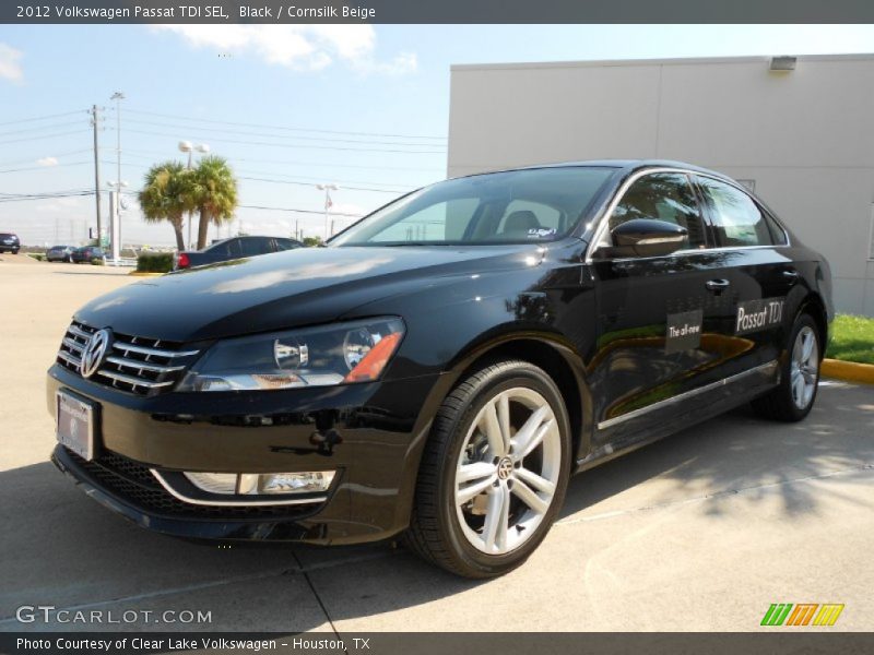 Black / Cornsilk Beige 2012 Volkswagen Passat TDI SEL