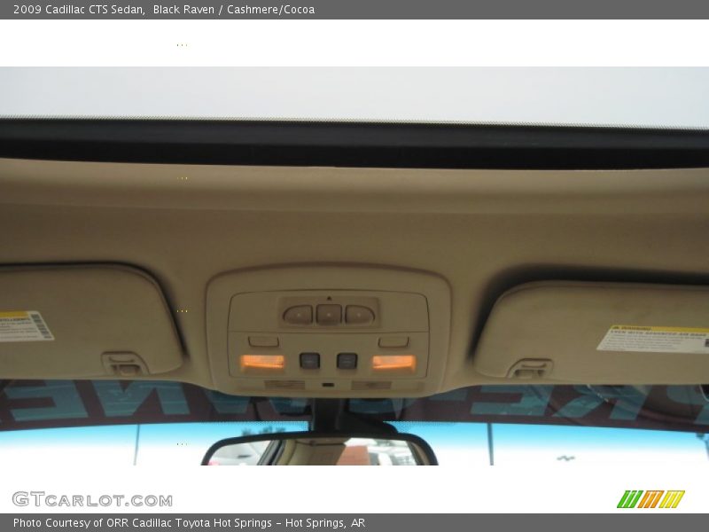 Black Raven / Cashmere/Cocoa 2009 Cadillac CTS Sedan