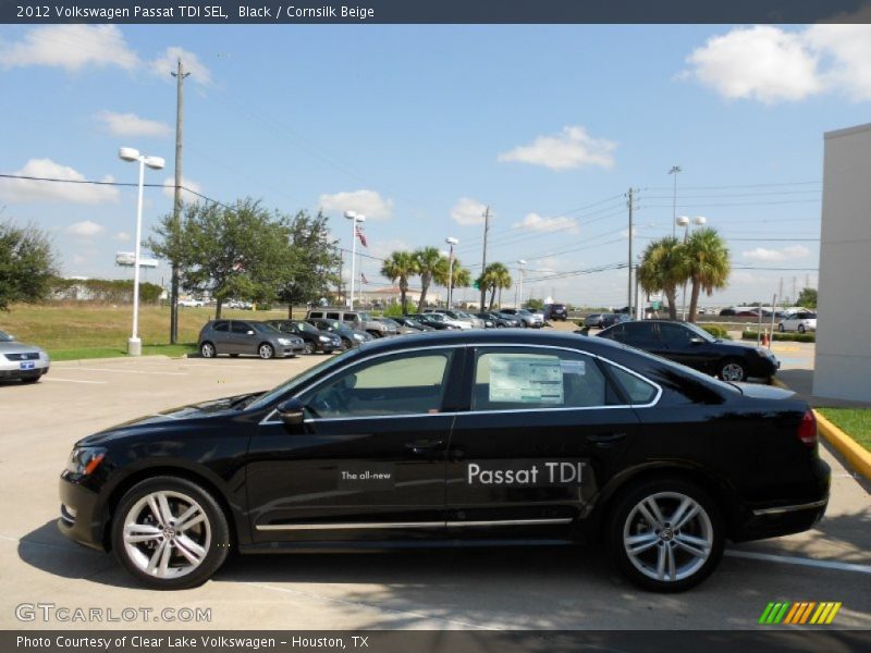 Black / Cornsilk Beige 2012 Volkswagen Passat TDI SEL