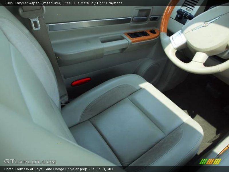 Steel Blue Metallic / Light Graystone 2009 Chrysler Aspen Limited 4x4
