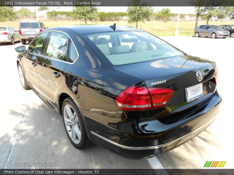 Black / Cornsilk Beige 2012 Volkswagen Passat TDI SEL