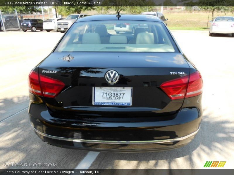 Black / Cornsilk Beige 2012 Volkswagen Passat TDI SEL