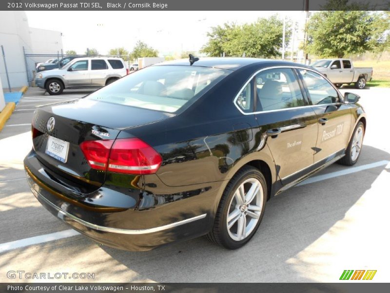 Black / Cornsilk Beige 2012 Volkswagen Passat TDI SEL