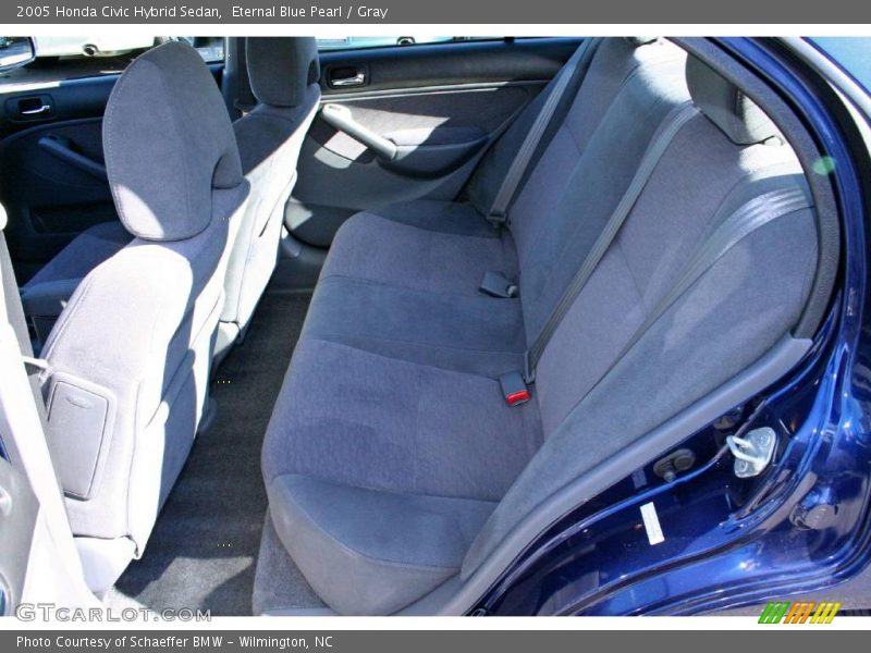 Eternal Blue Pearl / Gray 2005 Honda Civic Hybrid Sedan