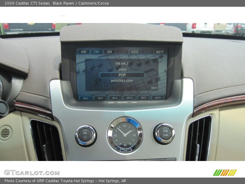 Black Raven / Cashmere/Cocoa 2009 Cadillac CTS Sedan