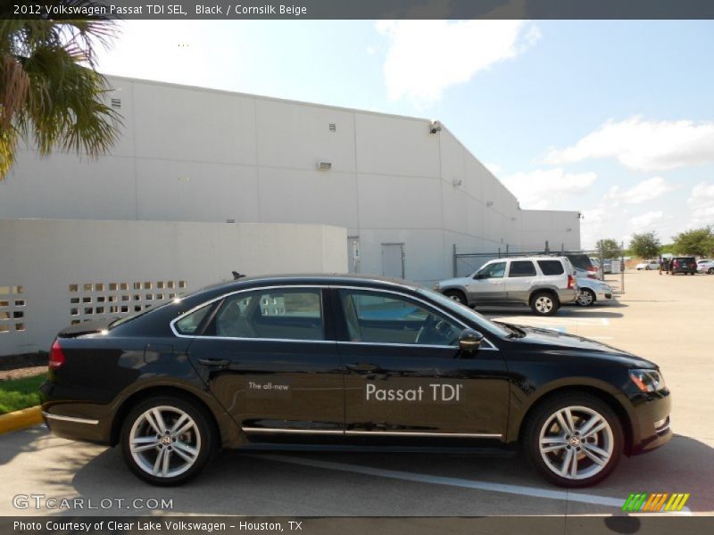 Black / Cornsilk Beige 2012 Volkswagen Passat TDI SEL