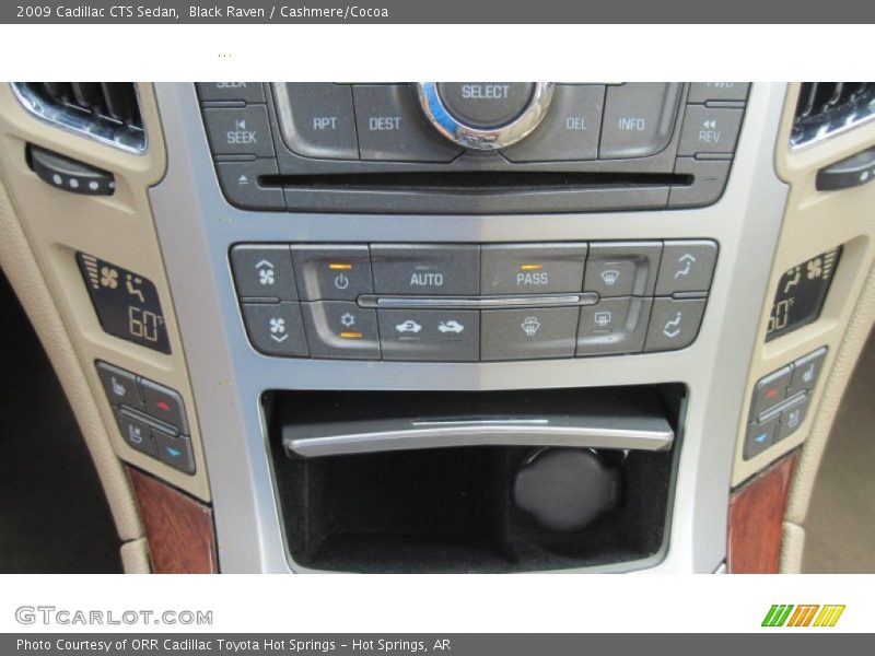 Black Raven / Cashmere/Cocoa 2009 Cadillac CTS Sedan
