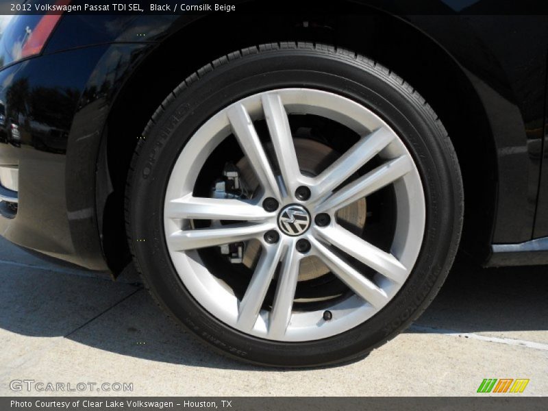 Black / Cornsilk Beige 2012 Volkswagen Passat TDI SEL