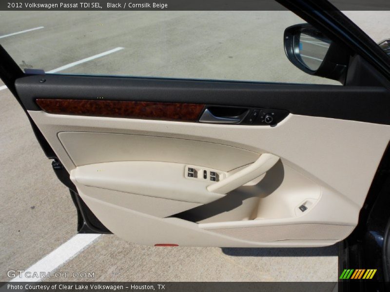 Black / Cornsilk Beige 2012 Volkswagen Passat TDI SEL