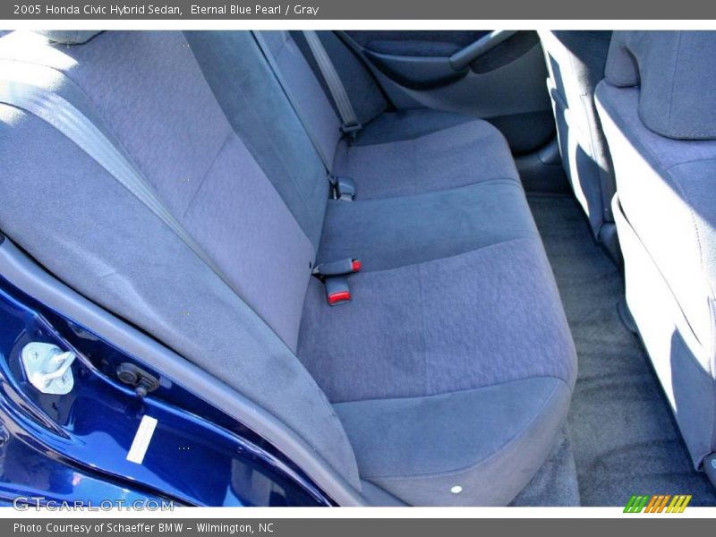 Eternal Blue Pearl / Gray 2005 Honda Civic Hybrid Sedan