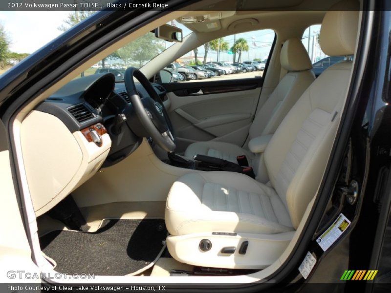 Black / Cornsilk Beige 2012 Volkswagen Passat TDI SEL