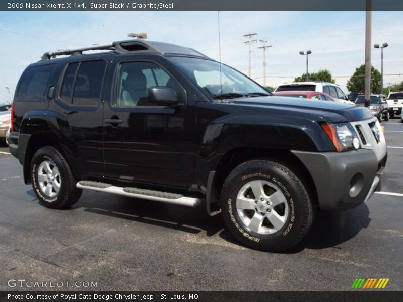 Super Black / Graphite/Steel 2009 Nissan Xterra X 4x4