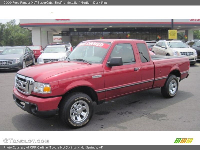 Redfire Metallic / Medium Dark Flint 2009 Ford Ranger XLT SuperCab
