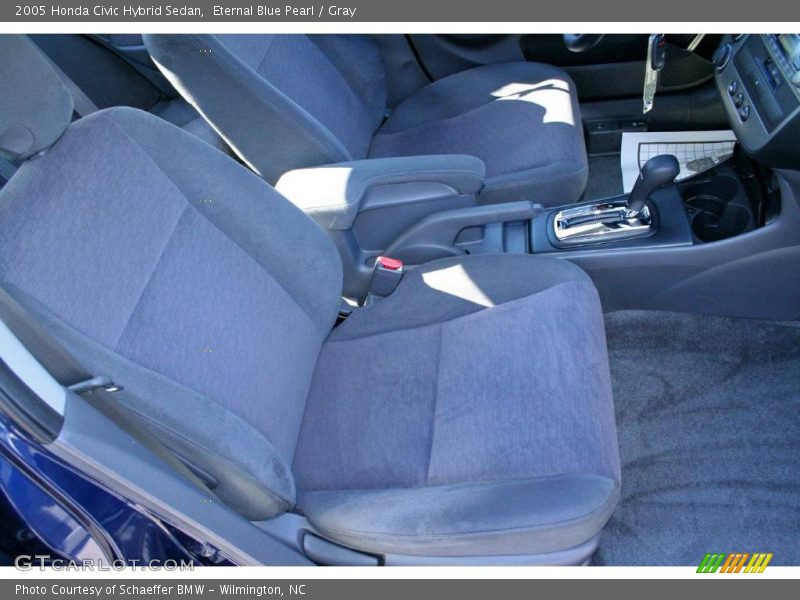 Eternal Blue Pearl / Gray 2005 Honda Civic Hybrid Sedan