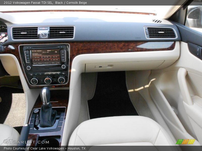 Black / Cornsilk Beige 2012 Volkswagen Passat TDI SEL