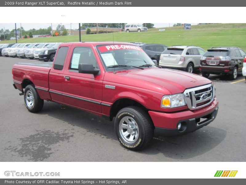 Redfire Metallic / Medium Dark Flint 2009 Ford Ranger XLT SuperCab