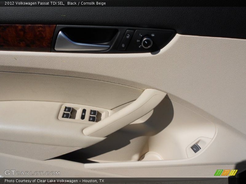 Black / Cornsilk Beige 2012 Volkswagen Passat TDI SEL