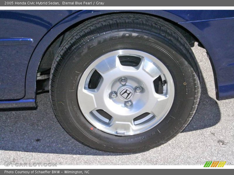 Eternal Blue Pearl / Gray 2005 Honda Civic Hybrid Sedan