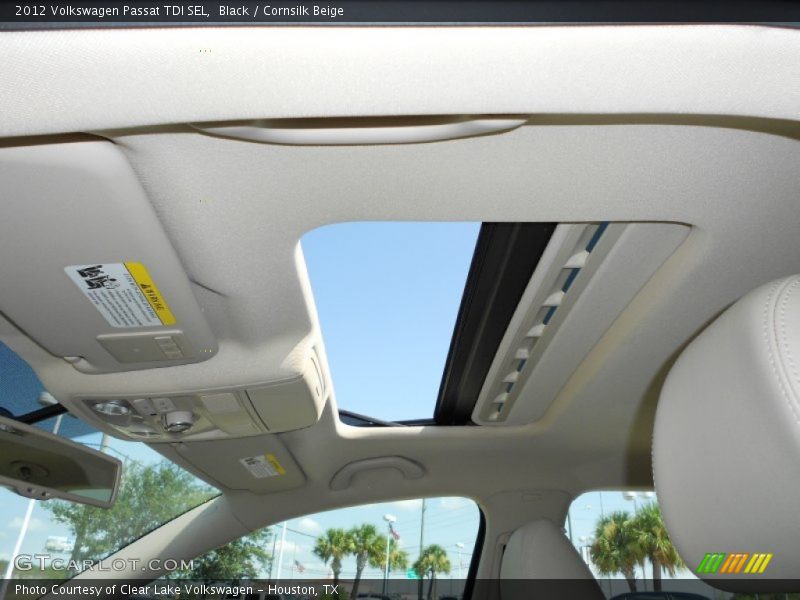 Black / Cornsilk Beige 2012 Volkswagen Passat TDI SEL