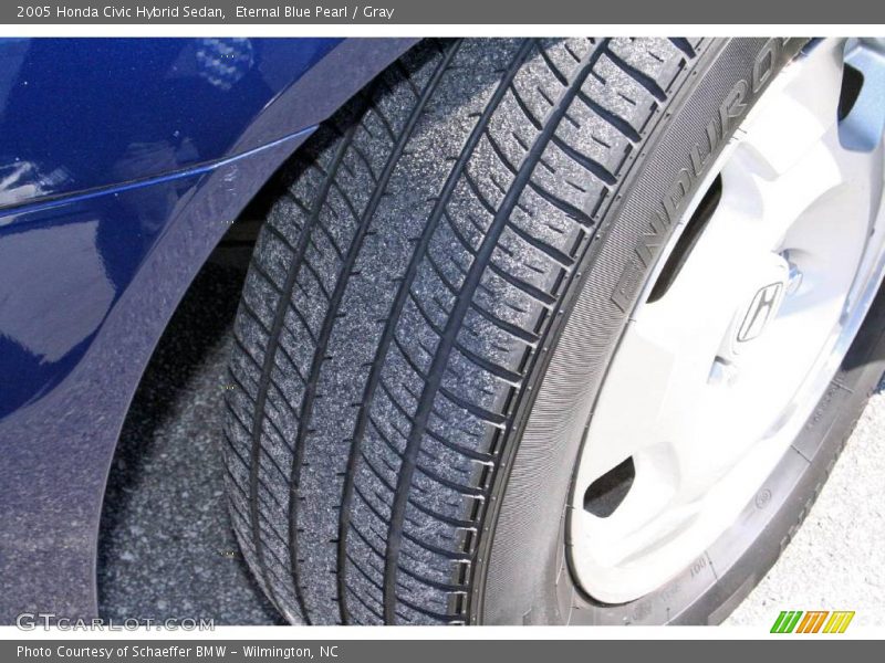Eternal Blue Pearl / Gray 2005 Honda Civic Hybrid Sedan