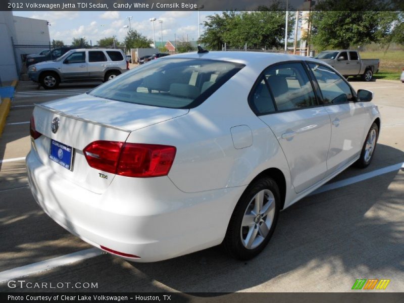 Candy White / Cornsilk Beige 2012 Volkswagen Jetta TDI Sedan
