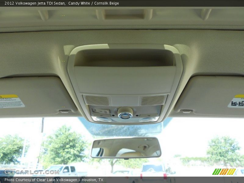 Candy White / Cornsilk Beige 2012 Volkswagen Jetta TDI Sedan