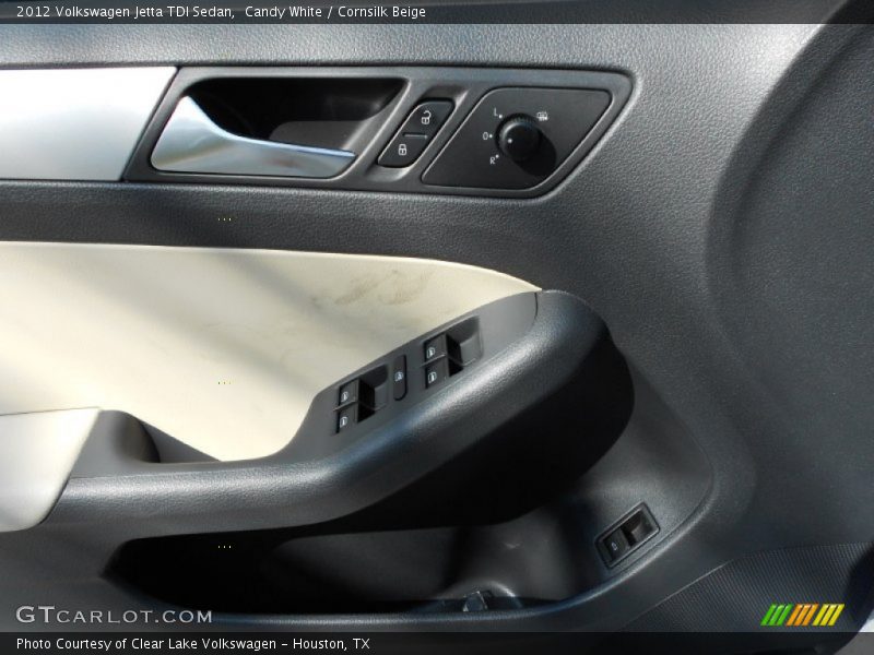 Candy White / Cornsilk Beige 2012 Volkswagen Jetta TDI Sedan