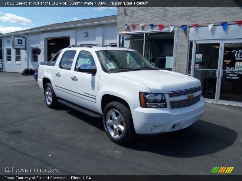 Summit White / Dark Titanium/Light Titanium 2011 Chevrolet Avalanche LTZ 4x4
