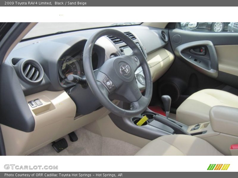 Black / Sand Beige 2009 Toyota RAV4 Limited