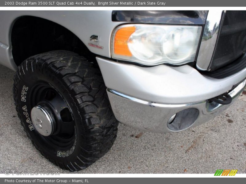 Bright Silver Metallic / Dark Slate Gray 2003 Dodge Ram 3500 SLT Quad Cab 4x4 Dually
