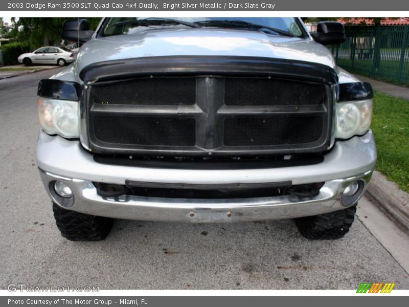 Bright Silver Metallic / Dark Slate Gray 2003 Dodge Ram 3500 SLT Quad Cab 4x4 Dually