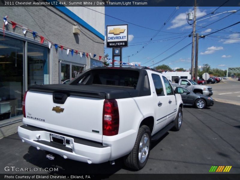 Summit White / Dark Titanium/Light Titanium 2011 Chevrolet Avalanche LTZ 4x4