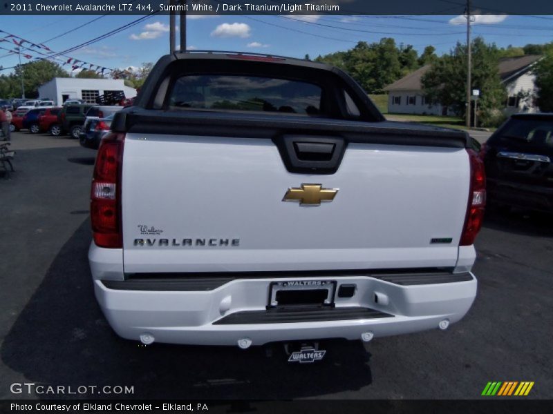 Summit White / Dark Titanium/Light Titanium 2011 Chevrolet Avalanche LTZ 4x4
