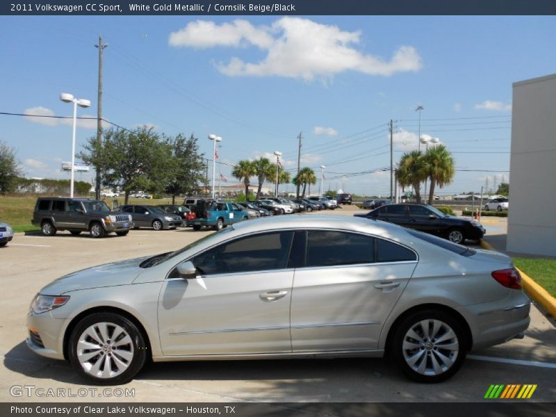 White Gold Metallic / Cornsilk Beige/Black 2011 Volkswagen CC Sport
