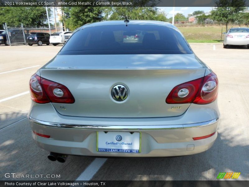 White Gold Metallic / Cornsilk Beige/Black 2011 Volkswagen CC Sport