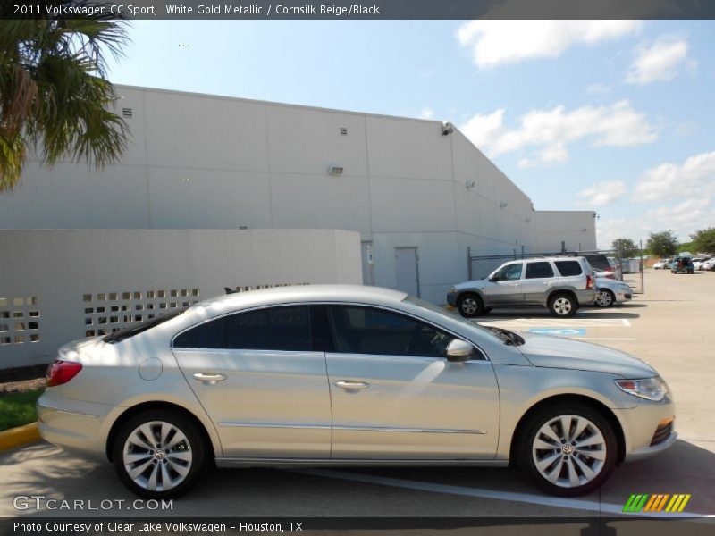 White Gold Metallic / Cornsilk Beige/Black 2011 Volkswagen CC Sport
