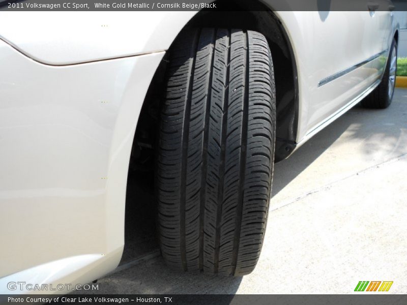 White Gold Metallic / Cornsilk Beige/Black 2011 Volkswagen CC Sport