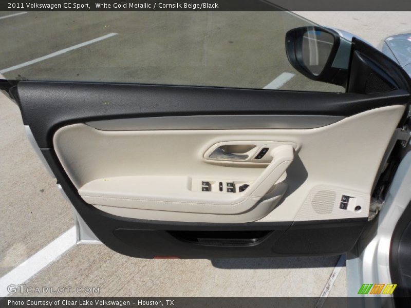 White Gold Metallic / Cornsilk Beige/Black 2011 Volkswagen CC Sport
